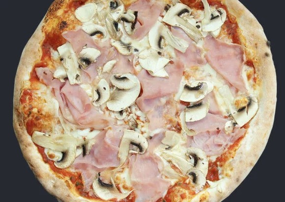 Pizza pollo tacchino e funghi