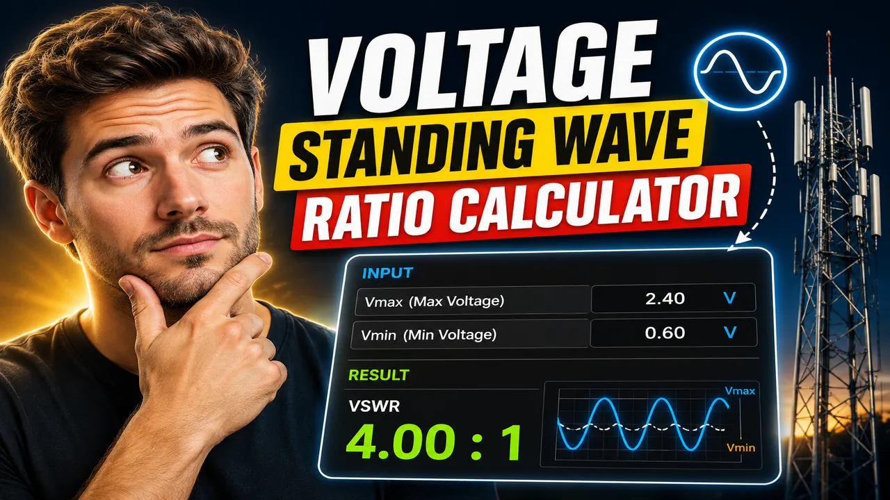 Voltage Standing Wave Ratio Calculator Tool Online