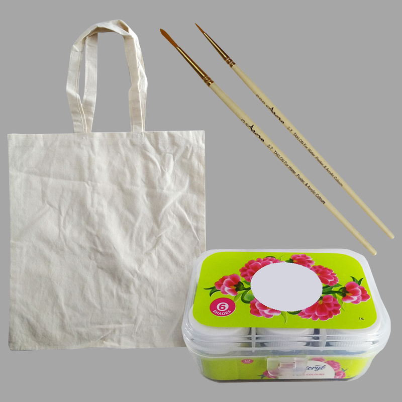 Kalamkari on Cloth Bag DIY Kit