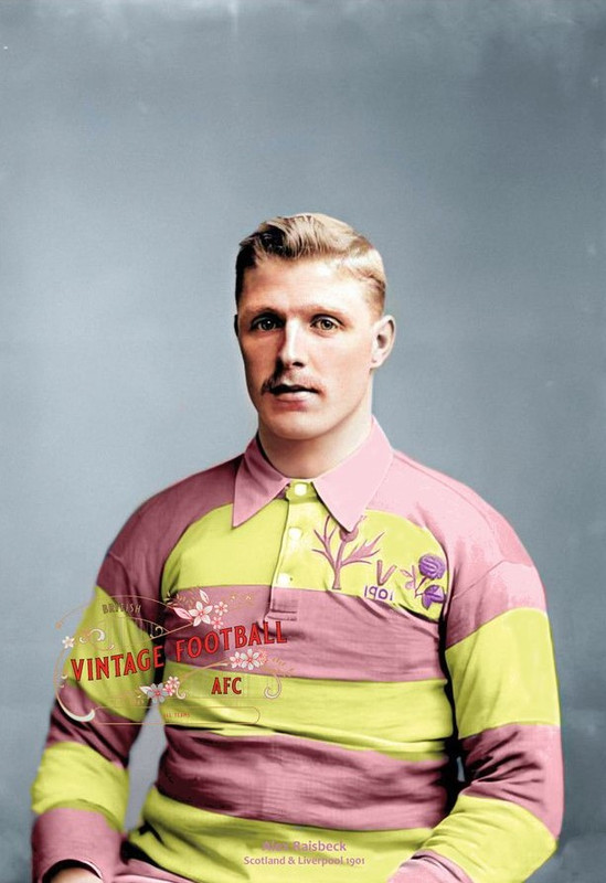 1901 Alex Raisbeck LFC and Scotland — Postimages