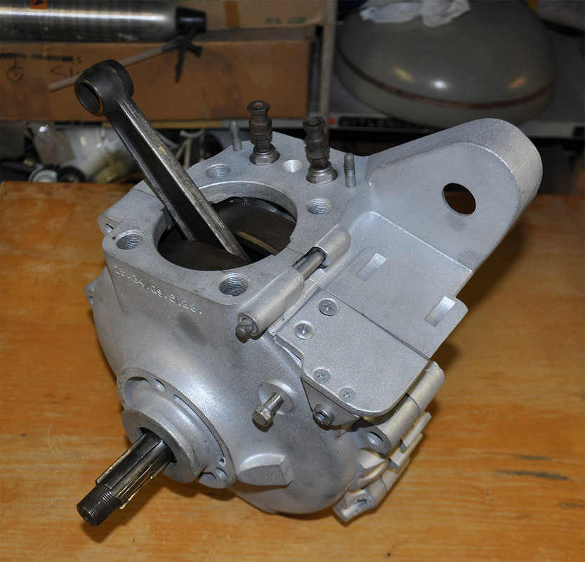 ZB34GS crankcase with crank fitted