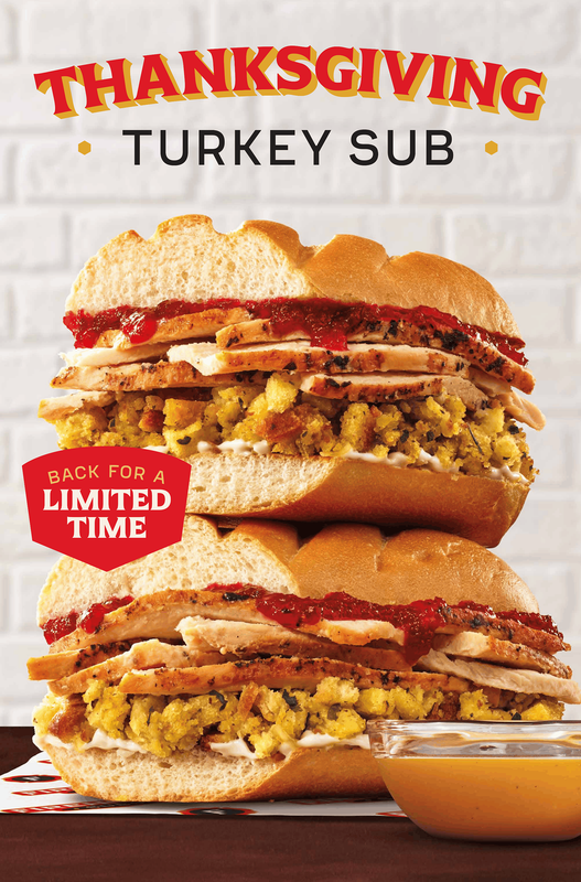 Firehouse Subs Thanksgiving Turley Sub