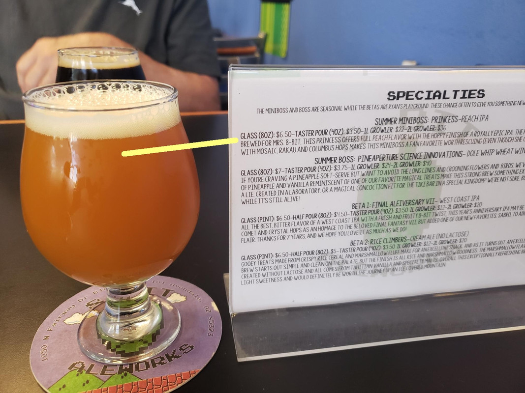 Peach IPA from 8bit brewery