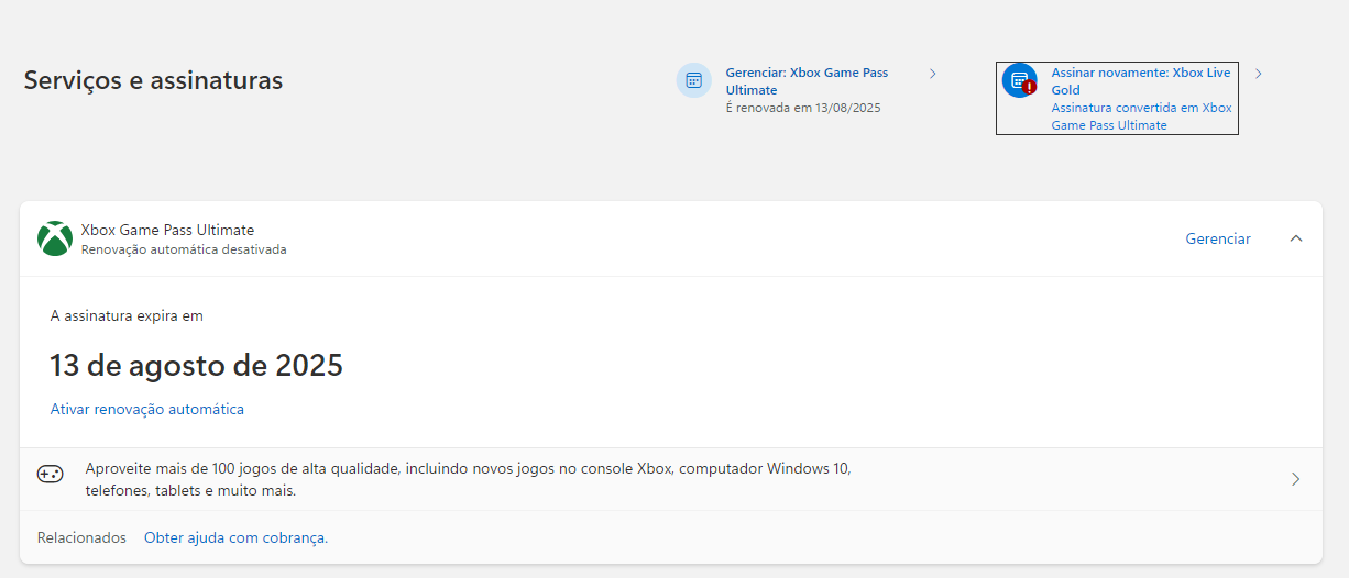Xbox Game Pass Ultimate 13 Meses (Para Assinaturas Ativas)