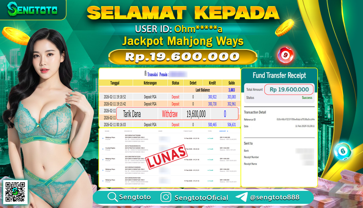 BUKTI PEMBAYARAN SLOT MAHJONG WAYS