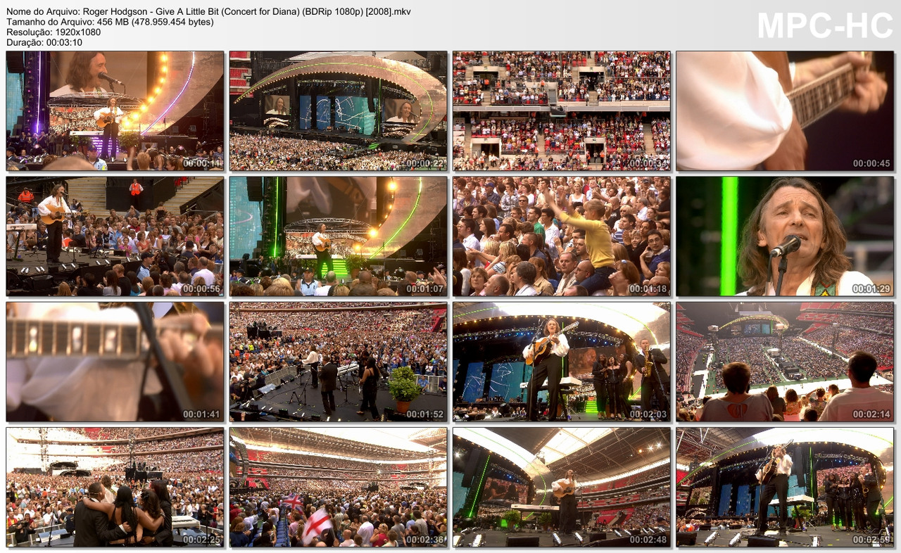 Roger Hodgson - Give A Little Bit (Concert for Diana) (BDRip 1080p) [2008]