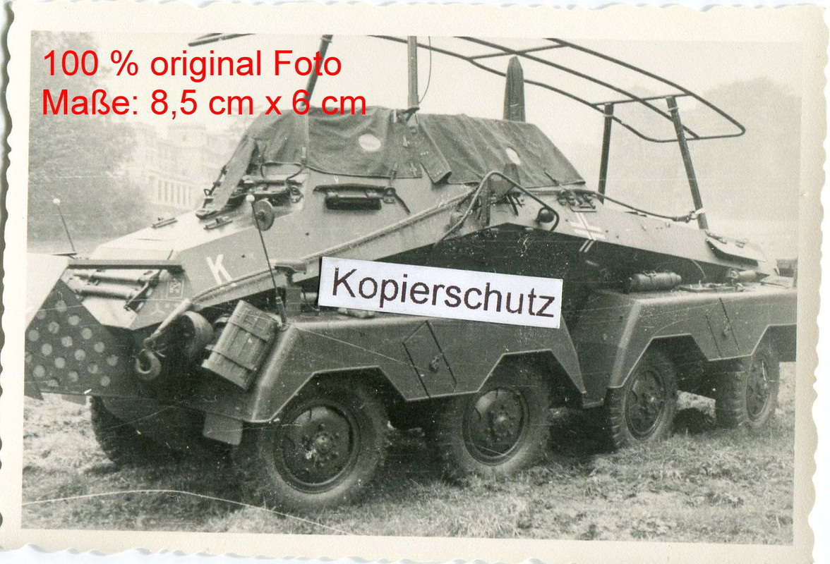 8 Rad Spähwagen Panzer mit Kennung