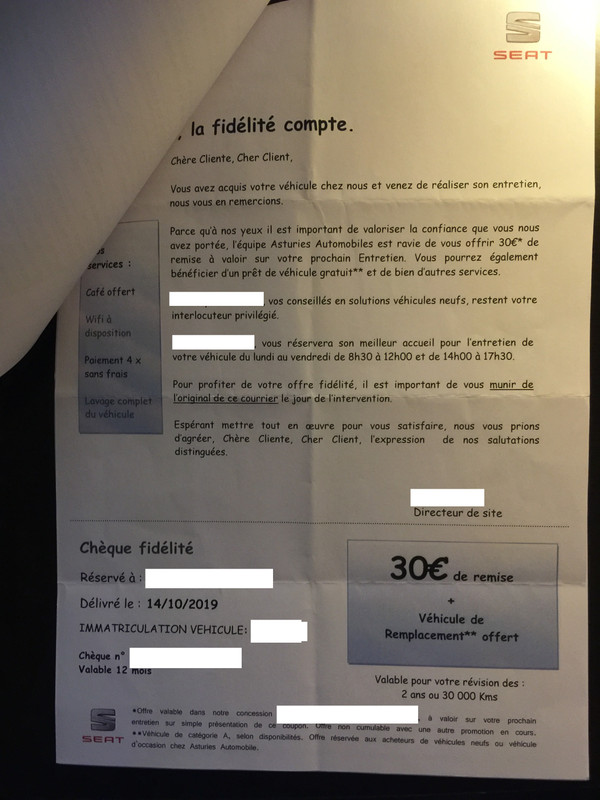 Flyer réduction Seat