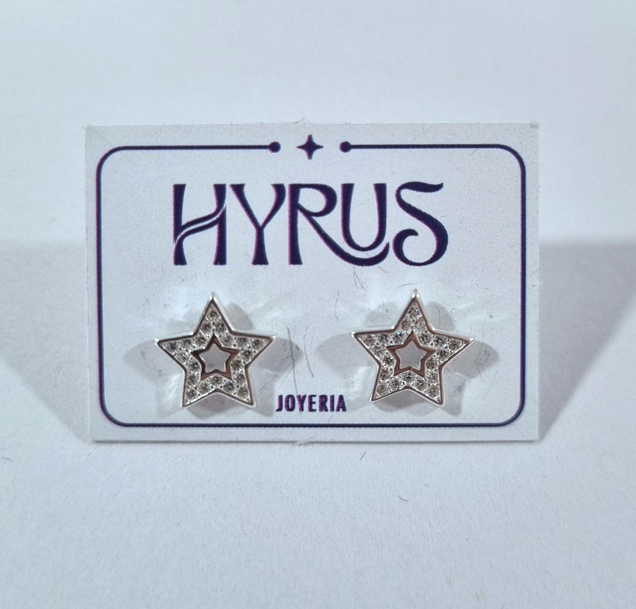 Arete estrella calada #00213