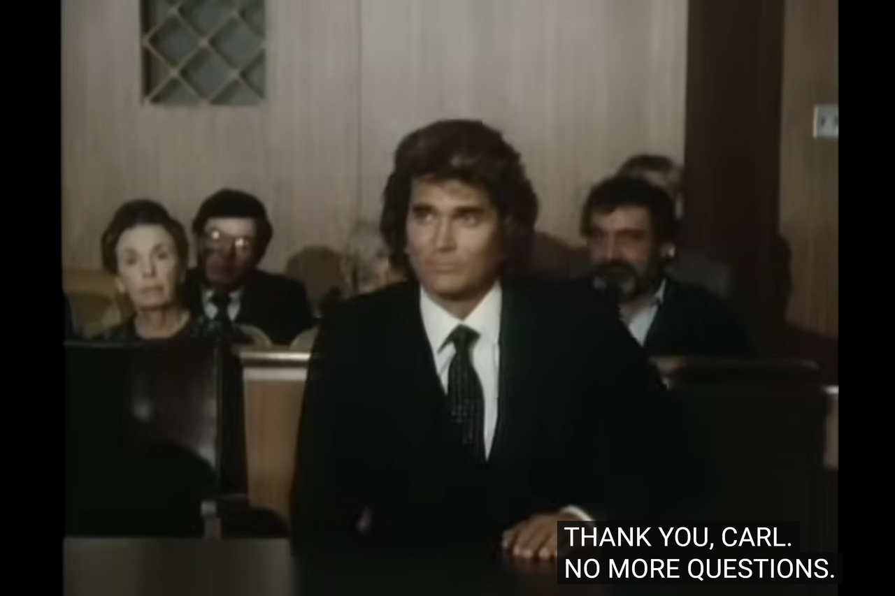 Actors Michael Landon, Victor French in Highway To Heaven