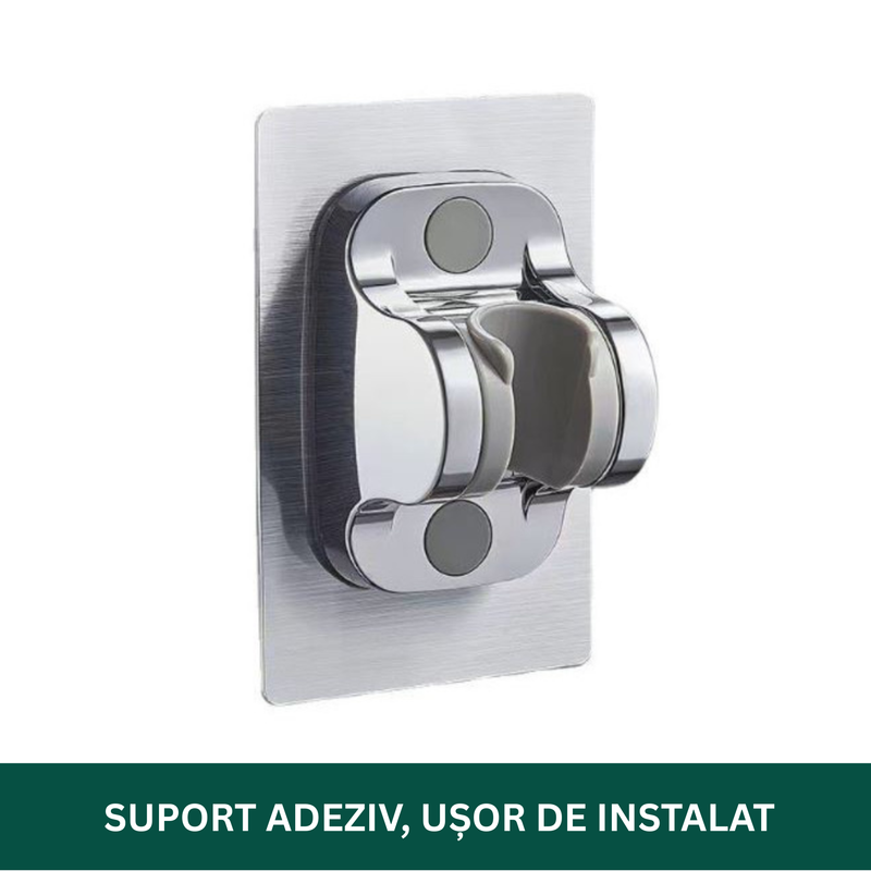 Set-de-dus-cu-buton-suport-perete-autoadeziv-clickzu