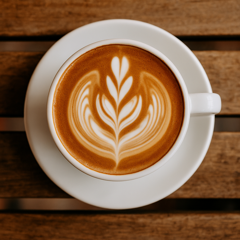 Minuman kopi latte art