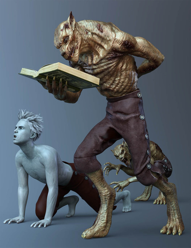 cdi poses and expressions for plague wolf hd and genesis 8 male 00 main daz3d 1