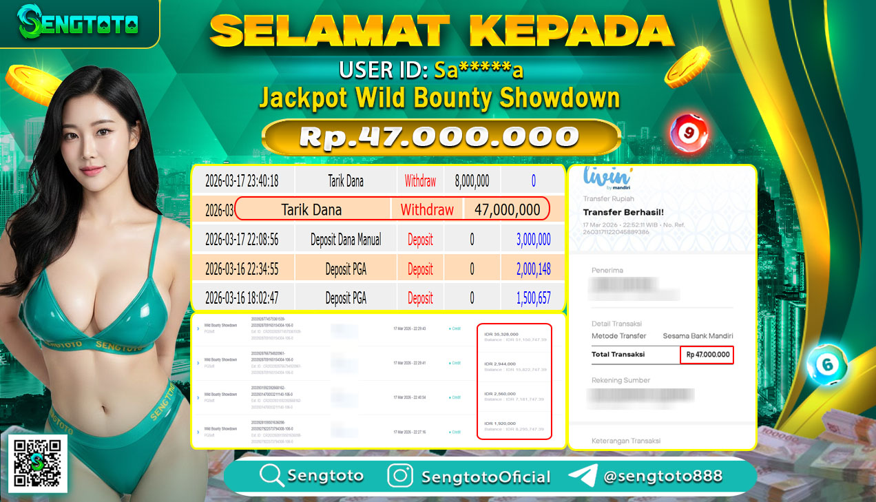 BUKTI PEMBAYARAN SLOT WILD BOUNTY SHOWDOWN