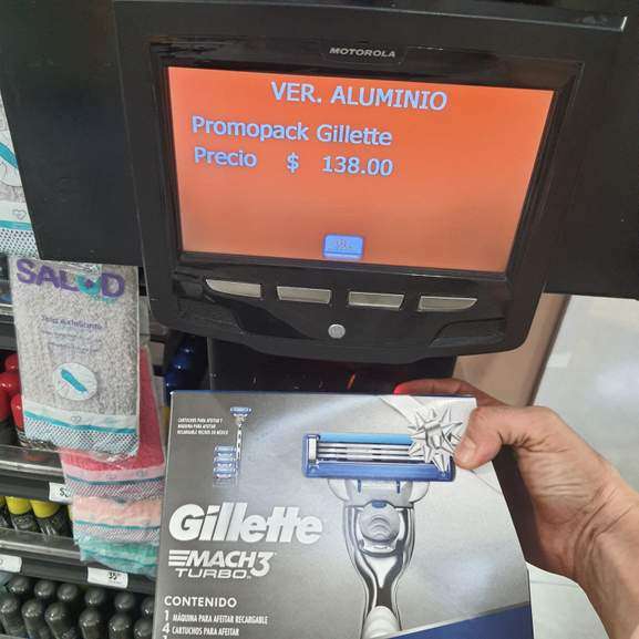 Gillette Mach 3 Turbo Chedraui Aluminio Veracruz 
