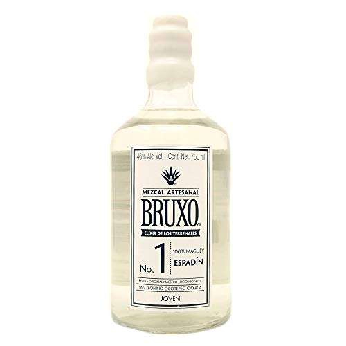 Amazon: Mezcal Bruxo Espadin 46° Joven 750 ml 
