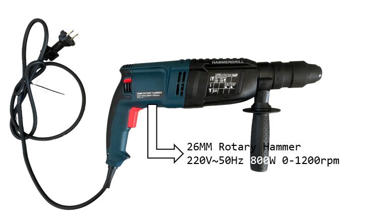 what's the power of rotary hammer