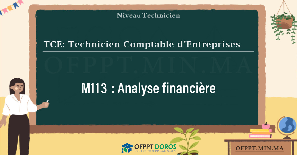 Sommaire détaillé du cours Analyse financière M113 OFPPT - Structure du module