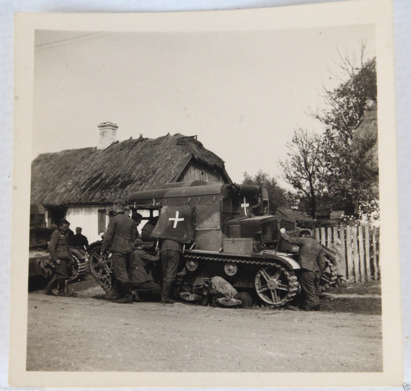 Original WK2 Foto französischer Schlepper Beute 