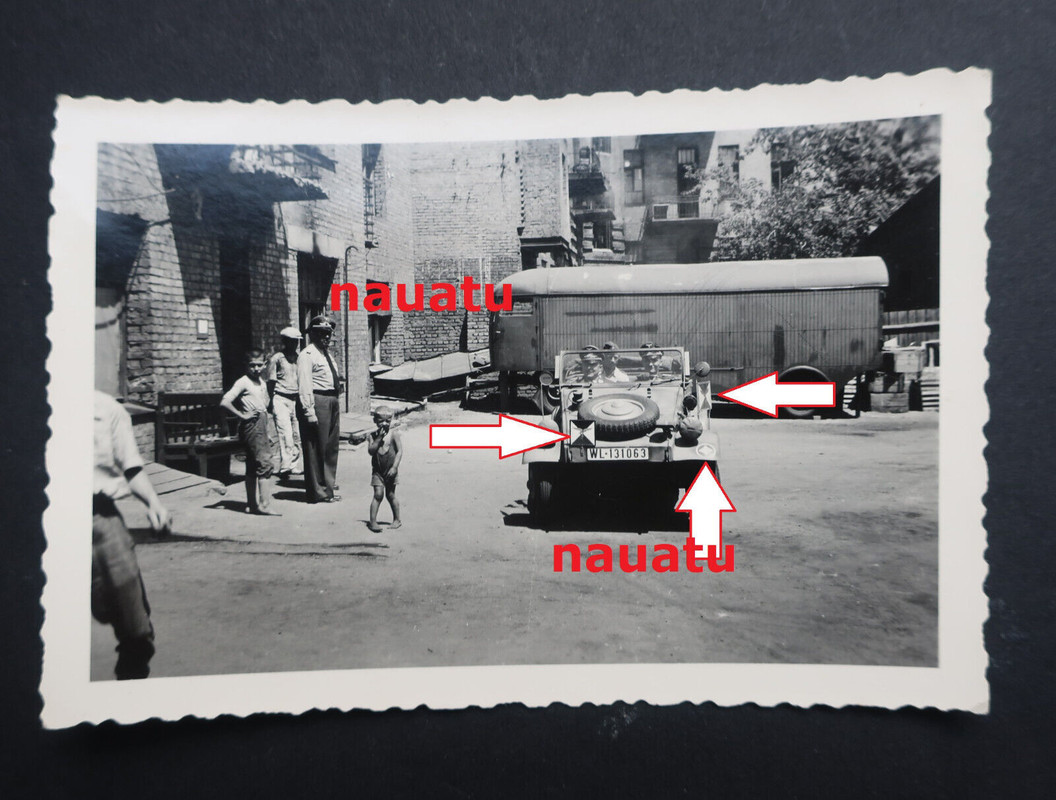 Orig. Foto Luftwaffe General VW Kübelwagen JG77 Sizilien 1943