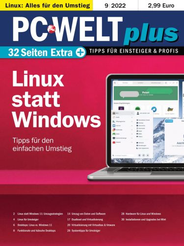 Cover: Pc-Welt Plus Magazin September No 09 2022 Cover: Pc-Welt Plus Magazin September No 09 2022