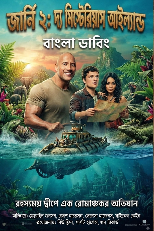 Journey 2 The Mysterious Island Background Poster