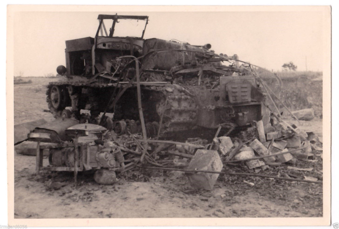 russische Zugmaschine-zerstört-WH-ww2-