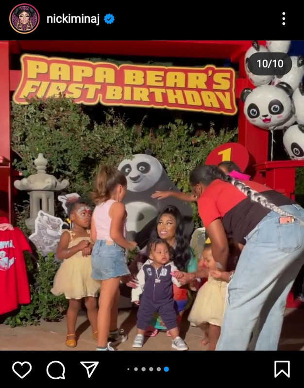 Nicki Minaj celebra el cumpleaños de su hijo con fiesta temática de Kung Fu Panda