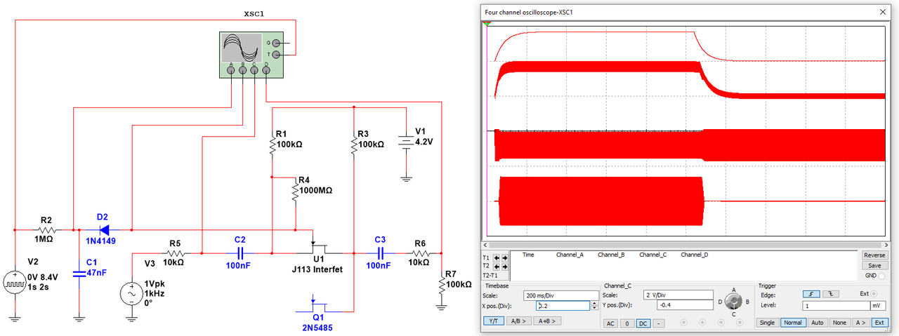 JFET Switch with gate-source res