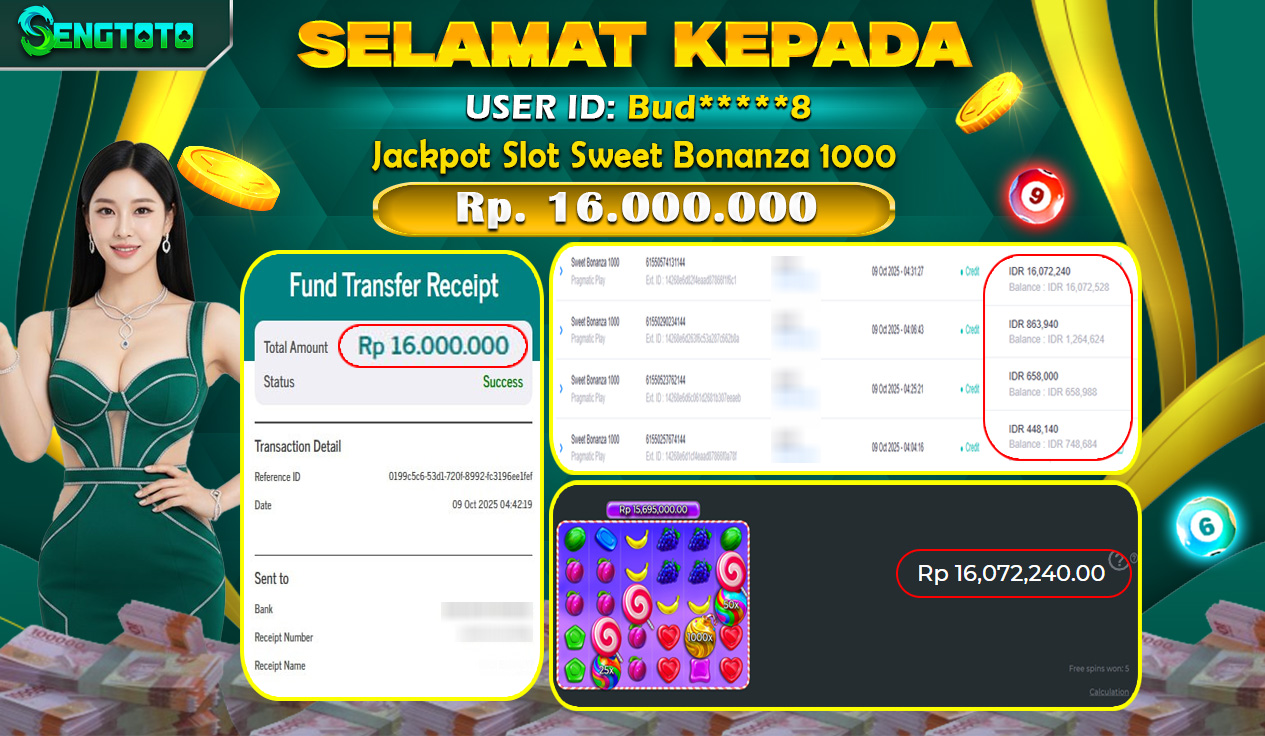 BUKTI PEMBAYARAN SLOT SWEET BONANZA 1000