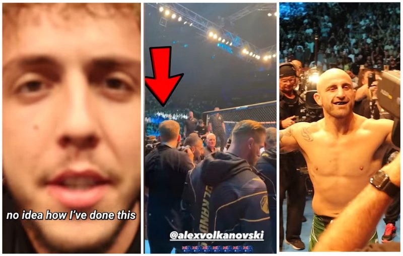 Ютубър се промъкна на UFC 284 и придружи Волкановски до клетката