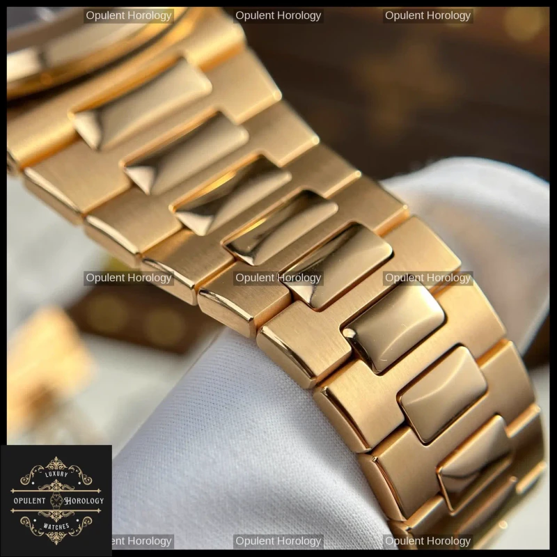 Patek Philippe Nautilus 5711 Automatic 40mm Gold Plated Chocolate Dial - Super Clone