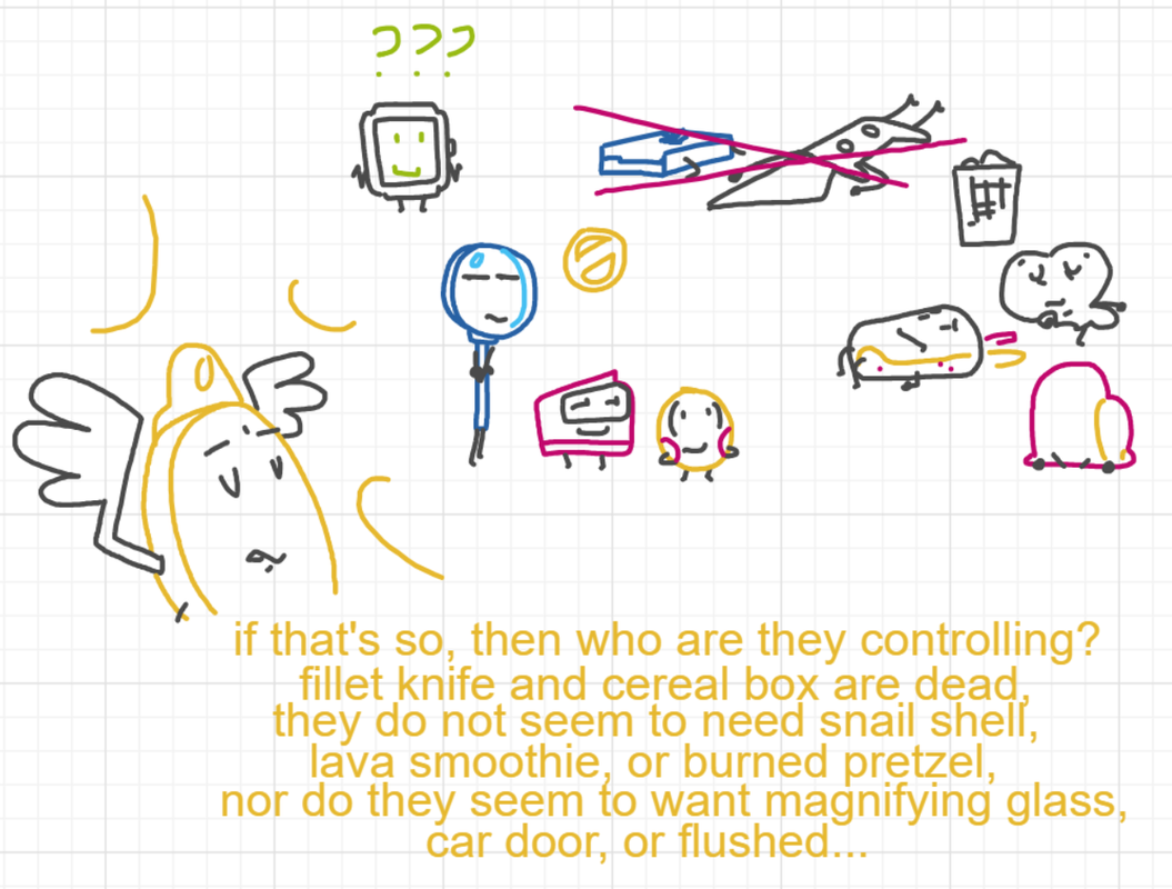 A panel from A Murder On The, episode six of the Board Boards object show by Furretwalk/WalkingFurret.