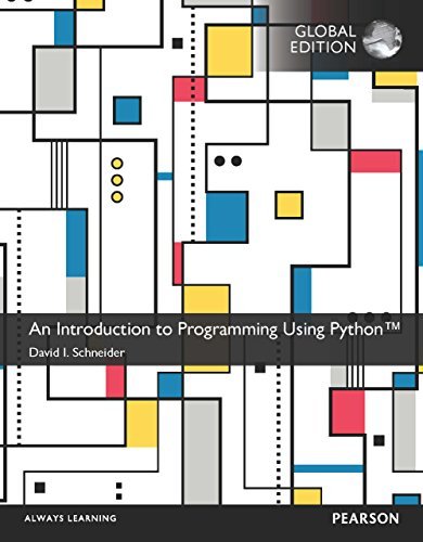 An Introduction to Programming Using Python (Instructor Solutions Manual)