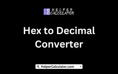 Hex to Decimal Converter