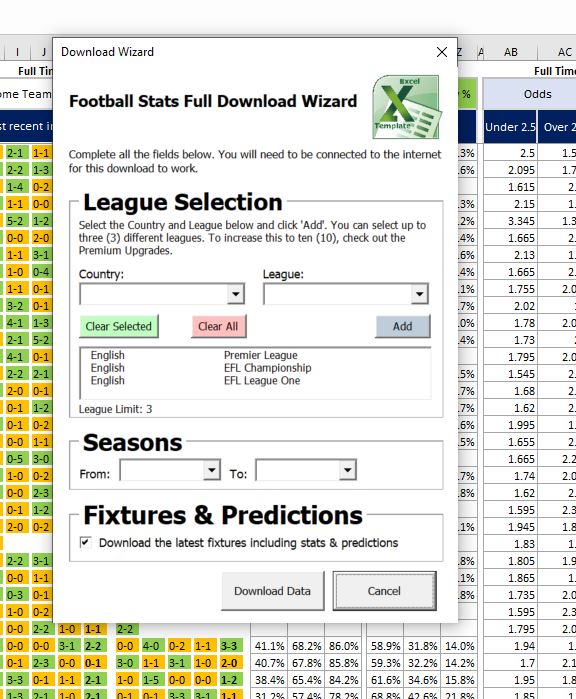 Football, Soccer Betting Odds Statistics. Fully automated results. Tips / Picks