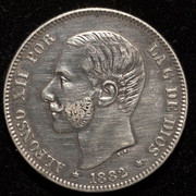 2 pesetas Alfonso XII 1882 (*1882). PAS7449