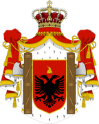 5 Lek Albania italiana 1939 800px-Royal-Coat-of-arms-of-Albania-1939-1943-svg