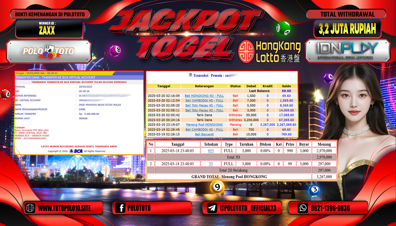 POLOTOTO JACKPOT TOGEL PASARAN HONGKONG Rp.3.200.000,-