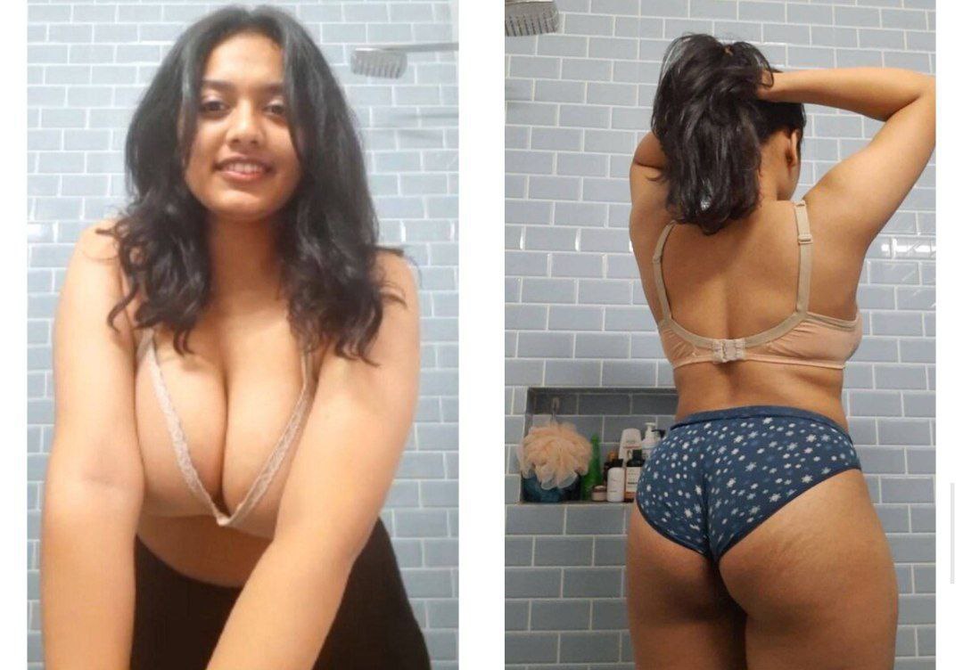 Indian girl friend showing boobs