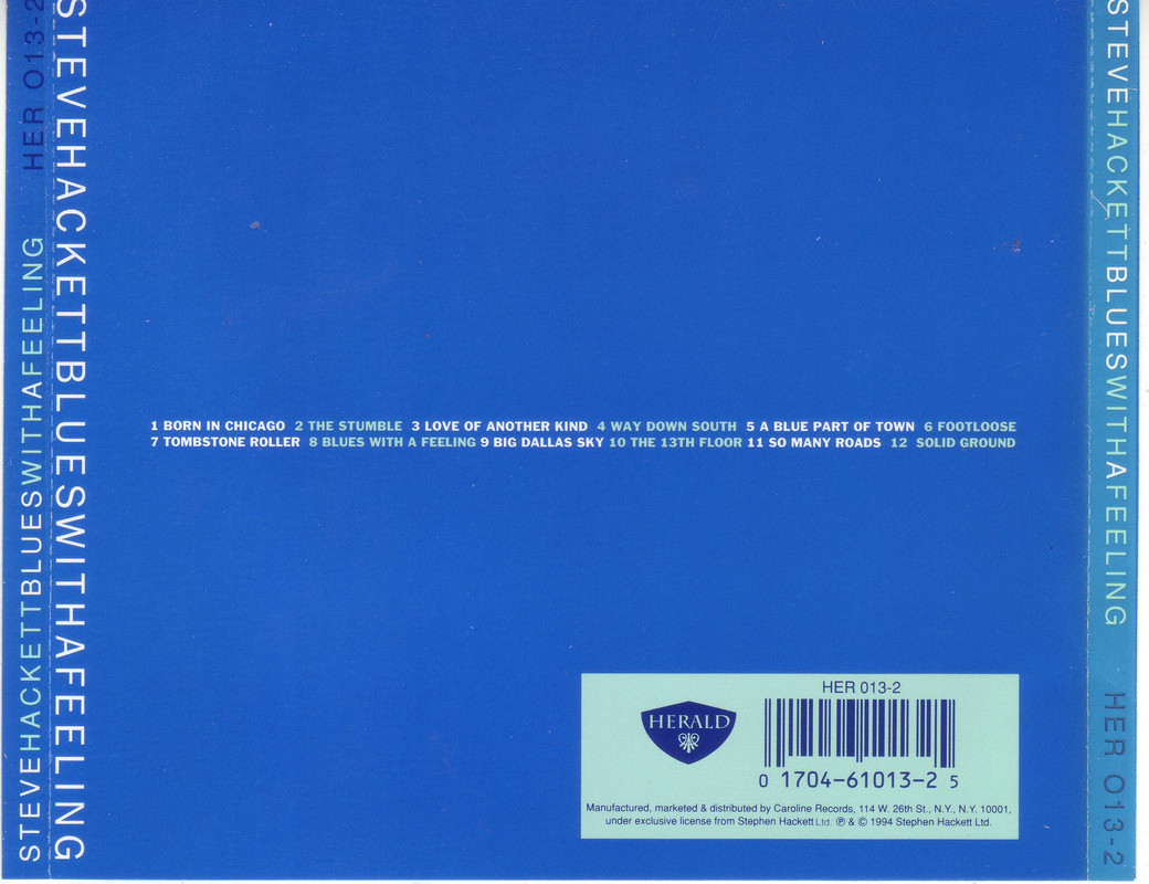 Steve Hackett-Blues With a Feeling (EAC FLAC)