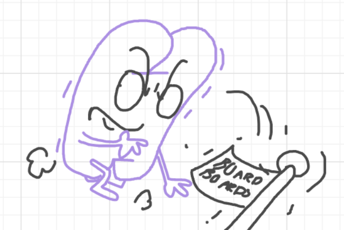 A panel from The Prime Number Few, episode eight of the Board Boards object show by Furretwalk/WalkingFurret.