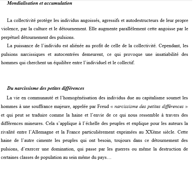 Capitalisme et pulsion de mort