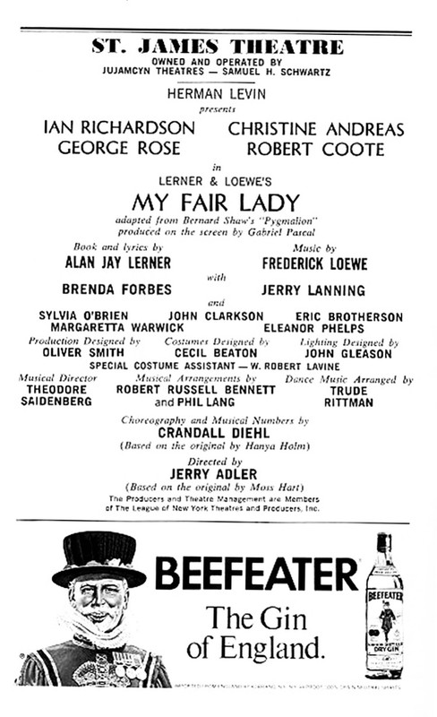 George Rose in My Fair Lady