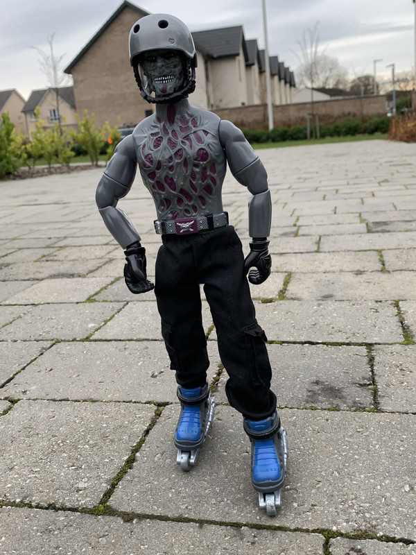 No Face rollerblading. 84-E15382-37-C4-4496-A37-C-B521651-BB7-DA