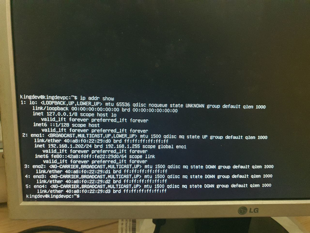 ip addr show — Postimages