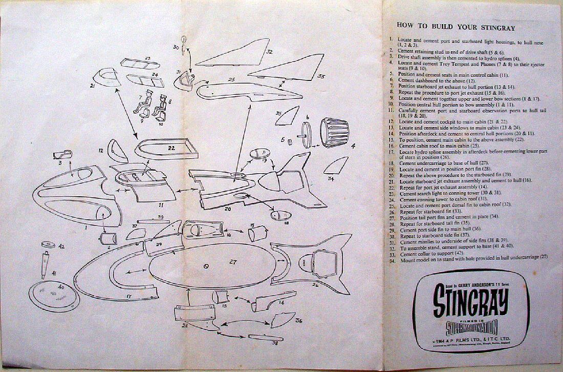 Airfix Stingray Instructions Photocopy