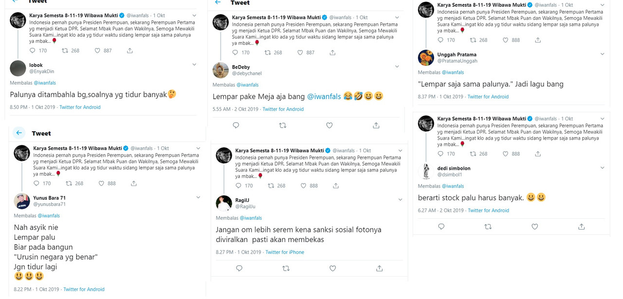 Tanggapan netizen atas cuitan Iwan Fals