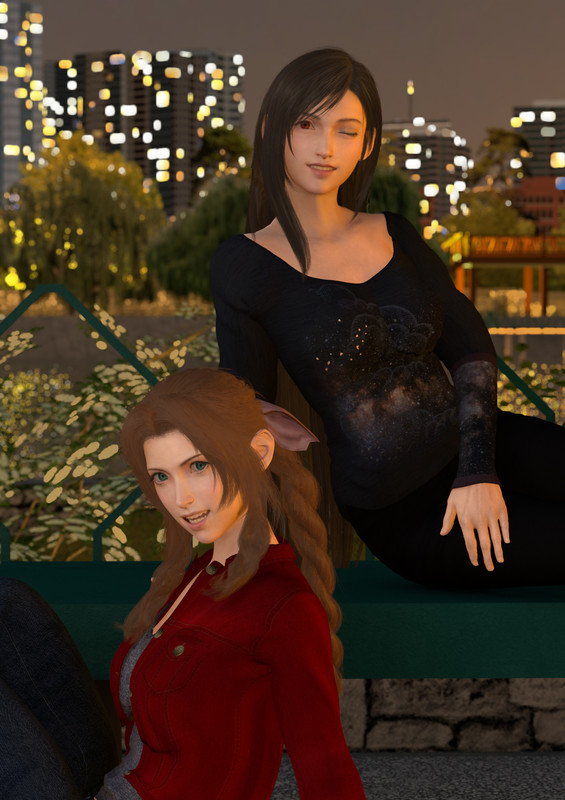 Aerith and Tifa