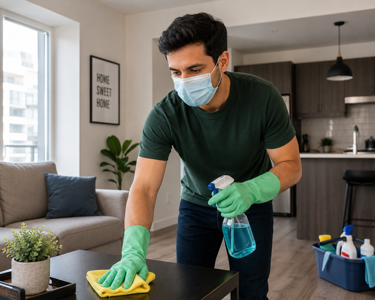 Luxury apartment clean